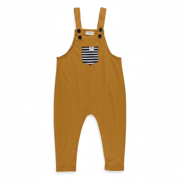 Mustard Easy Fit Overalls